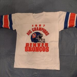Denver Broncos Jersey- White, Orange and Blue
